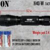 Orion H40-W 500 Lumen LED Tactical Flashlight with Pressure Switch and Rifle Mount - Image 4