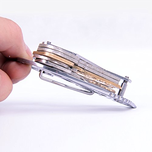 EDC stainless steel multifunction quickdraw carabiner guard keychain key holder - Image 3
