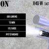 Orion H40-W 500 Lumen LED Tactical Flashlight with Pressure Switch and Rifle Mount - Image 5