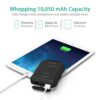 RAVPower 10050mAh Portable Charger Outdoor External Battery Pack Waterproof Dustproof and Shockproof Rugged (Premiun Battery Cell) Built-in Flashlight; iSmart Technology – Black - Image 4
