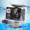 AKASO EK7000 4K WIFI Sports Action Camera Ultra HD Waterproof DV Camcorder 12MP 170 Degree Wide Angle 2 inch LCD Screen/2.4G Remote Control/2 Rechargeable Batteries/19 Mounting Kits - Image 3